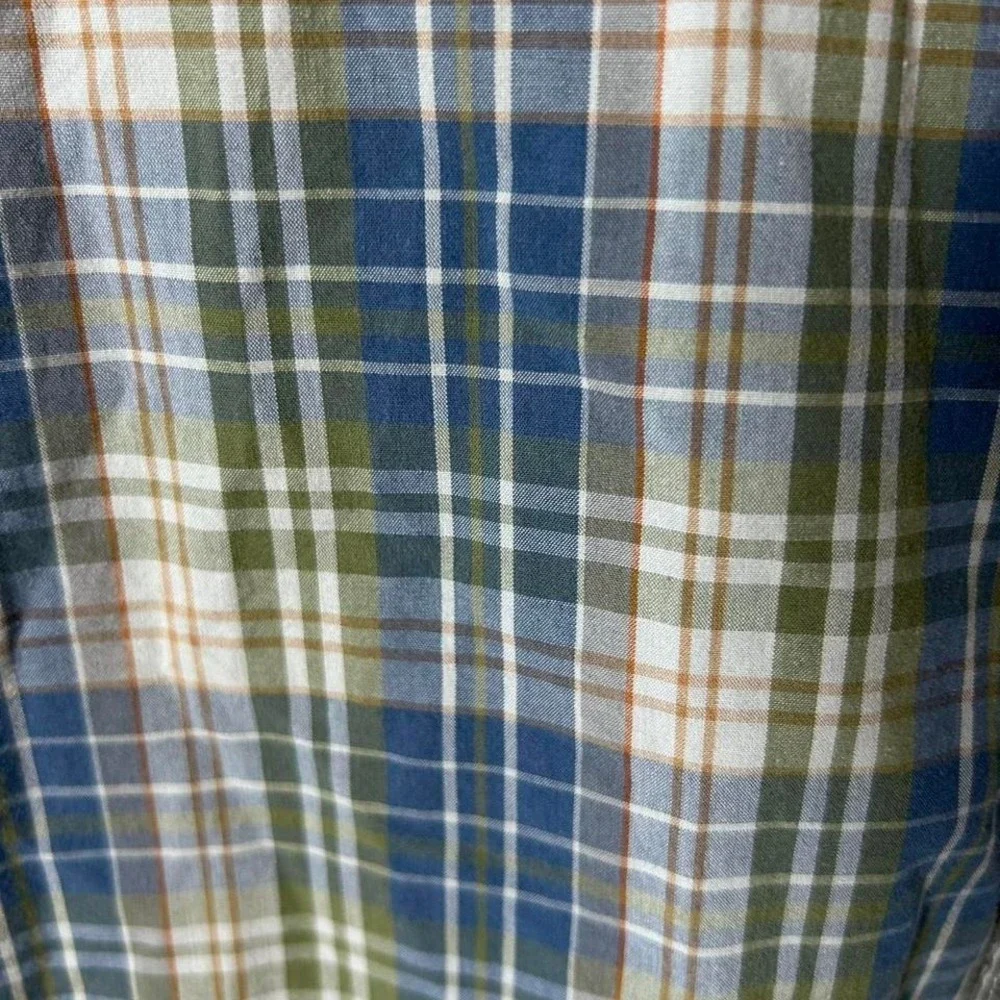 The North Face blue & green plaid button-up shirt Size XL #outdoor #hiking‎